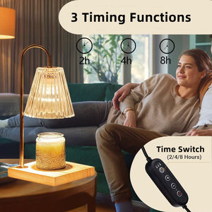 新しいアイデア高級溶融ワックスランプキャンドルウォーマーランプ電気香りキャンドルライトナイトタイマー付き調光可能 - Product Image 3