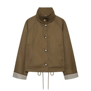 Vêtements pour femmes SHENZHU – Nouvelle collection <span class=keywords><strong>été</strong></span> 2026 : <span class=keywords><strong>Veste</strong></span> en twill à col roulé, élégante et polyvalente, à manches longues 1344860 - Product Image 1