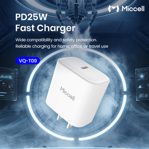 <span class=keywords><strong>Chargeur</strong></span> <span class=keywords><strong>rapide</strong></span> économique Miccell 25W avec prise US certifiée UL de type C pour <span class=keywords><strong>iPhone</strong></span>, <span class=keywords><strong>Samsung</strong></span> et téléphones Android - Product Image 5