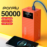 Grande Batterie Externe 50000 mAh 4 Ports USB, Haute Qualité, Portable, Vente en Gros d'Usine, Prix Bas, Utilisation Extérieure 10W