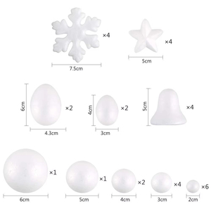 Bọt sao trắng <span class=keywords><strong>Polystyrene</strong></span> bọt được sử dụng cho các dự án hoa Giáng sinh trang trí nhà đám cưới và nghệ thuật Tự làm khác nhau và hàng thủ công - Product Image 2