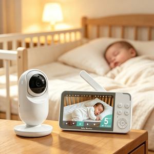 Moniteur Bébé KT-566W 5'' IPS à Transmission Longue Portée avec Mode VOX Intelligent et Conception Économe en Énergie – Approvisionnement Direct Usine - Product Image 1