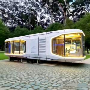 <b>Floating</b> Houseboat with Buoyancy System and Sandwich Panel for Lake Waterfront Container Houses & Office Building Space Capsule - Product Image 1