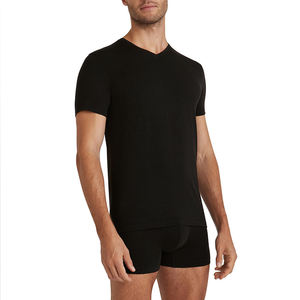 Camiseta personalizada para hombre con cuello en V Daily Merino Wool-Lyocell Mezcla la ropa interior ligera sin olor Aspecto sedoso y sensación - Product Image 5