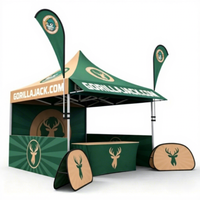 Gazebo commercial sur mesure pour la promotion de marques et les événements sportifs