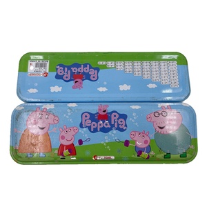 Boîte à crayons en métal personnalisée, boîte d'emballage rectangulaire carrée en métal, boîte en étain avec couvercle - Product Image 4