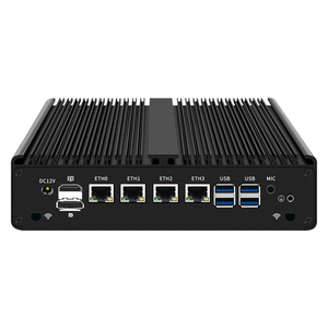 Mini PC industriel X86 sans ventilateur H16 I3 7100U I5 8250U I7 8550U avec 4 ports RS232, 2 ports RS485, <span class=keywords><strong>6</strong></span> ports COM, DDR4, 4 ports 1G I211, Centos embarqué - Product Image 3