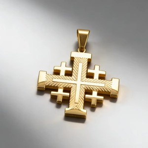 Pendentif Croix de Haute Qualité pour Hommes et Femmes, Collier Croix Rétro, Bijou Amulette Religieuse, Étanche, Idéal pour le Quotidien/Soirée, Cadeau - Product Image 3