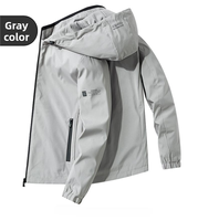 Veste bomber coupe-vent légère pour homme RNSHANGER, imprimée, imperméable, décontractée, à fermeture éclair, coupe ajustée, printemps