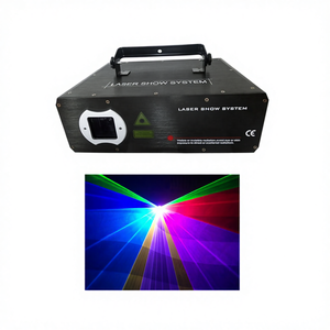Lumière de scène laser d'animation RGB couleur pleine 2W avec contrôle DMX, indice de protection IP33 - Product Image 1
