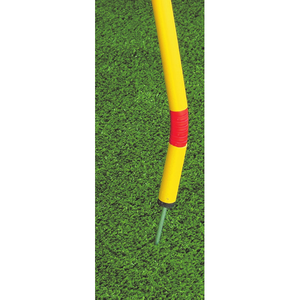 Palo de slalom flexible de PVC de 170 cm y 32 mm con resorte y punta para entrenamiento de agilidad - Product Image 1
