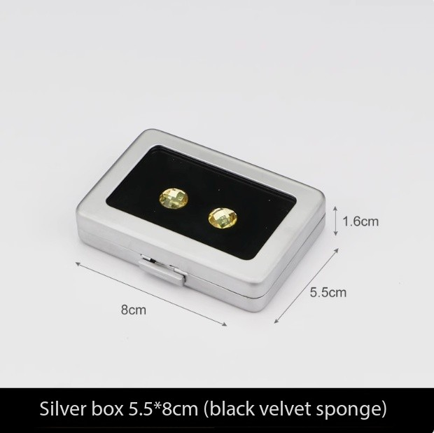 Large matte silver 5.5*8cm