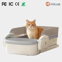 Bac à litière intelligent autonettoyant pour chat, ouverture supérieure, toilette automatique pour chat, contrôle via l'application Tuya, 10L, Wi-Fi et Bluetooth, nettoyage facile, pour chats d'intérieur