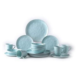 Nordic Style Tableware Custom logo <strong>Blue</strong> Porcelain Hotel <strong>Dinner</strong> <strong>Set</strong> - Product Image 3