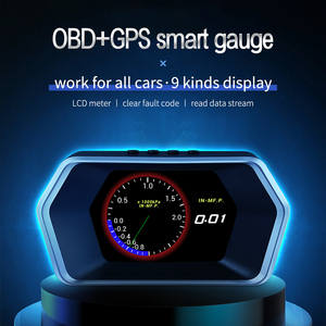 New P17 Head up hiển thị 2 cách cài đặt xe HUD Đồng hồ tốc độ wiiyui OBD2 + GPS thông minh đo - Product Image 2