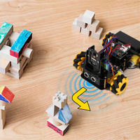 Kit de robot intelligent programmable ESP32 IoT Wheel pour éviter les obstacles, suivi, codage Scratch, kit de démarrage pour Arduino