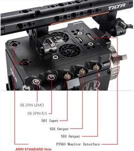 Cage RED DSMC2 ESR-T02-C avec plaque de base et poignée supérieure pour RED DSMC2 Raven/Weapon/Scarlet-W avec système d'alimentation SDI entrée/sortie - Product Image 4