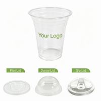 Groothandelsprijs Biologisch afbreekbare PLA transparante koude bekers Wegwerp composteerbare drinkbekers voor Bubble Tea, Iced Latte, fruitsap