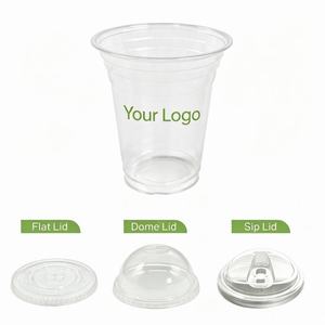 Compostable Disposable <b>Plastic</b> <b>Cups</b> PLA Clear Cold <b>Cups</b> for Iced Coffee Bubble Tea Smoothie Takeaway <b>Drinks</b> - Product Image 6
