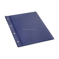 Carpeta de Presentación Personalizada con Cubierta de Tela, Encuadernación con Tornillos y Estampado en Oro Caliente