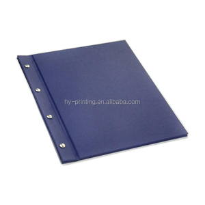 Customized Cloth Covered Casebound Screw Post <strong>Binding</strong> Presentation <strong>Folder</strong> with Custom Color and Hot Gold Stamping - Product Image 4