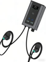 Nueva Estación de Carga para Vehículos Eléctricos TDT D3 Dual 2*7kW/2*11kW/2*22kW AC Tipo 2 con Función DLB para Uso Doméstico OCPP1.6j IP54 Opcional