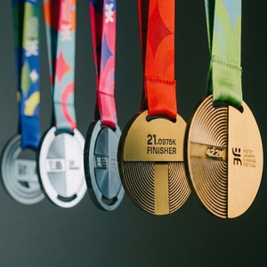 Medallas de <span class=keywords><strong>Metal</strong></span> Personalizadas para Maratón, Deportes, Playa, Carreras, Recuerdo, Número de Dorsal, Medalla de Finalista - Product Image 2