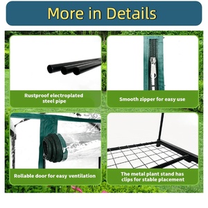 <span class=keywords><strong>Mini</strong></span> <span class=keywords><strong>serre</strong></span> intérieure extérieure avec tente de plantation d'intérieur en PVC transparent et <span class=keywords><strong>serre</strong></span> de jardin adaptée à une utilisation en extérieur - Product Image 3