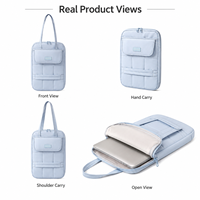 Housse fine pour ordinateur portable de 13, 13,3 et 14 pouces, sac de transport rembourré pour ordinateur portable avec poignées d'épaule, sac portable imperméable