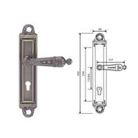 Poignée de chambre à coucher européenne de luxe moderne en argent conception de petit ange serrure de porte de chambre silencieuse magnétique matériau en zinc