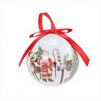Boules de Noël en mousse faites à la main de 75 cm, modèle 75 273, décorées avec des autocollants, ornements pour arbre