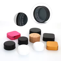 Bocaux en verre coloré pour concentrés de 5 ml, 7 ml, 9 ml, carrés et ronds, avec bouchon en plastique à l'épreuve des enfants, boîte en papier, emballage promotionnel