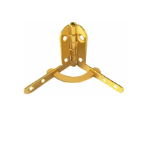 Charnière de boîte en bois de bijoux plaquée or d'accessoires en métal