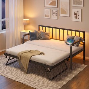 Modern <strong>Metal</strong> Sofa Bed Frame with Steel Slat Support for Living Room Height Adjustable Twin <strong>Daybed</strong> with Trundle Customized Color - Product Image 4