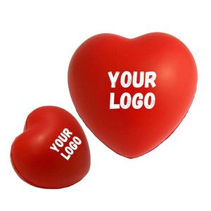 Promotion Gift Custom Shape Pu Foam <b>Squeeze</b> Relief Toy Heart Stress <b>Ball</b> - Product Image 1