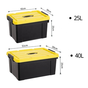 2022 Customized Various Color Plastic storage box small storage bins organizer with handles tote plastic tool boxes