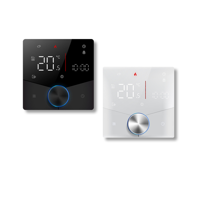 WiFi Smart Home Heating Knob Thermostat LCD Display Touch Screen Temperature Controller for Water Gas Boiler Electric Heating