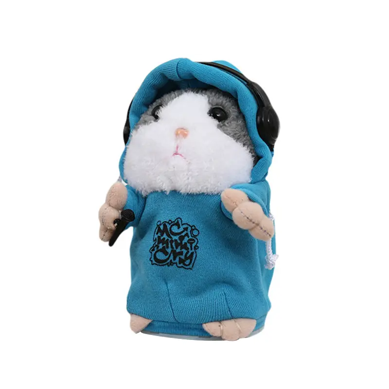 Elektrische Muziek Schattige Pratende Hamster Pluche Pop Kids Speelgoed Knuffel Muis Speelgoed