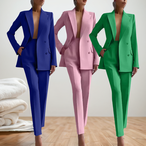 Set di <span class=keywords><strong>Blazer</strong></span> e pantaloni da <span class=keywords><strong>donna</strong></span> per abiti da <span class=keywords><strong>donna</strong></span> - Product Image 1