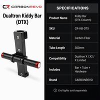 Colonne de direction de scooter électrique Carbonrevo, fourche avant en fibre de carbone, durable, de haute qualité, compatible