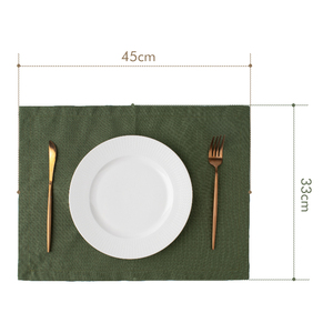 Mantel de <span class=keywords><strong>Lino</strong></span> Natural Tejido Antideslizante y Duradero para Hogar y Restaurantes Comerciales, Mantel Individual de Tela - Product Image 2