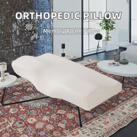 Oreiller orthopédique à mémoire de forme Lianda P-007 à motif uni pour hôtel, soutien cervical, design personnalisable, 100 % polyester