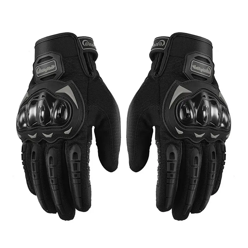 Grosir sarung tangan balap jari penuh olahraga luar ruangan sarung tangan sepeda motor PU sarung tangan bersepeda pegangan tangan ukuran XS-untuk Ski