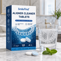 Tablet Pembersih Pelindung Gigi & Retainer Smile Find OEM 120pcs - Tablet Pembersih Harian untuk Pelindung Mulut Olahraga, Pelindung Mulut Malam Hari