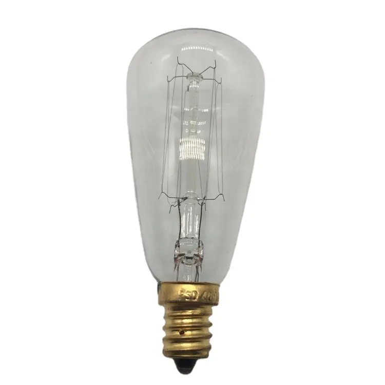 US Hyper Market Certified Manufacturer Edison Bulb ST38 Clear Glass Vintage Lamp 25 40 60W