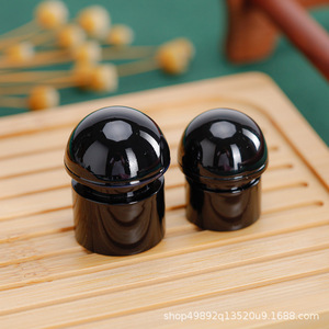 Bouchons de flacons de parfum en plastique 13mm 15mm, baïonnette universelle, styles variés, noirs, en gros, pour flacons cosmétiques - Product Image 3
