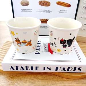 M New Cat Ins Tasses en céramique, Tasses à café au lait, Célébrités Internet domestiques, <span class=keywords><strong>Niche</strong></span> de couple de dessins animés originaux - Product Image 2