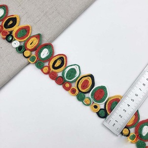 10 Y Stock fai da te cucito colorato filo filo finiture fai da te etnico maglia netto ricamo scarpe in tessuto merletto merletto per la decorazione della casa - Product Image 5