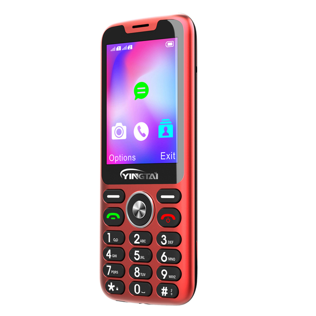 Hot Selling 2G 1000mAh OEM ODM Wholesale Large Font Seniors Mobile Phones Unlocked Cell Phones Slim SOS Button Feature Phones