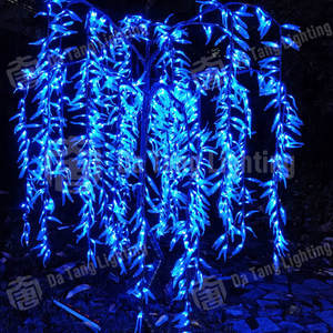 Árbol de Sauce Grande con Luces LED Decorativas, Color Personalizado, IP65 Impermeable, para Proyectos de Instalación en Exteriores, Paisajes y Economía Nocturna - Product Image 6